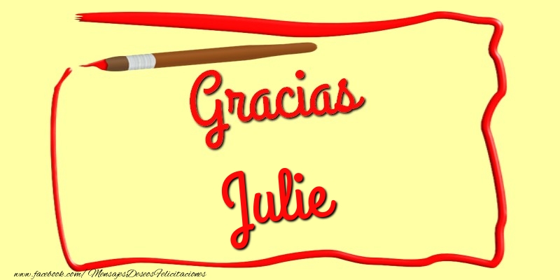 Felicitaciones de gracias - Mensajes | Gracias Julie
