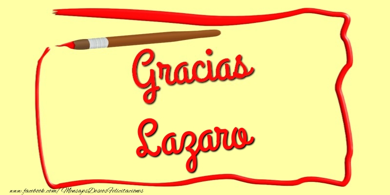 Felicitaciones de gracias - Mensajes | Gracias Lazaro