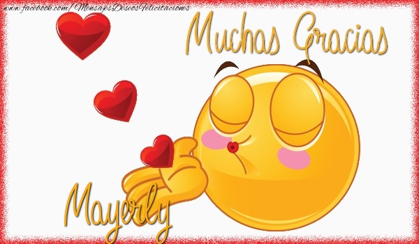 Felicitaciones de gracias - Gracias Mayerly