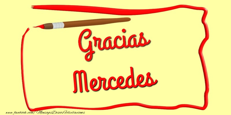 Felicitaciones de gracias - Mensajes | Gracias Mercedes