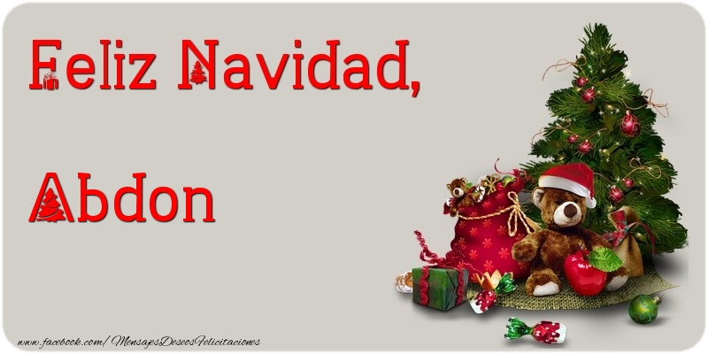 Felicitaciones de Navidad - Feliz Navidad, Abdon