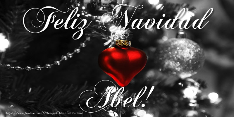 Felicitaciones de Navidad - Bolas De Navidad | Feliz Navidad Abel!