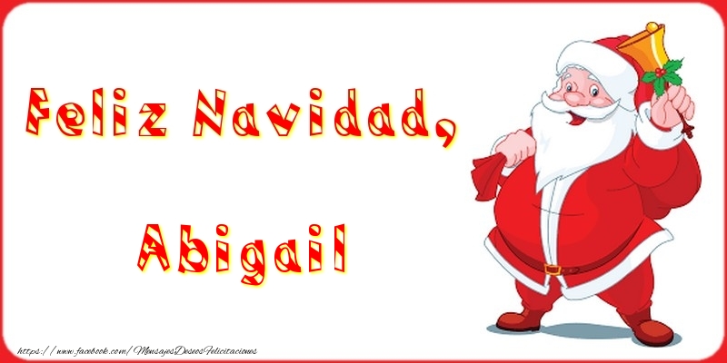 Felicitaciones de Navidad - Feliz Navidad, Abigail