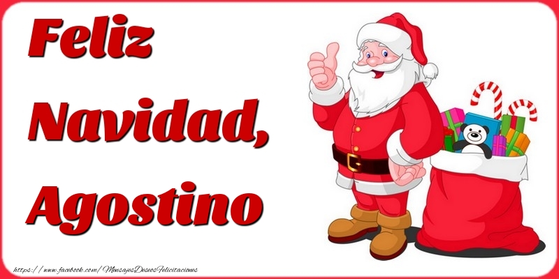 Felicitaciones de Navidad - Feliz Navidad, Agostino