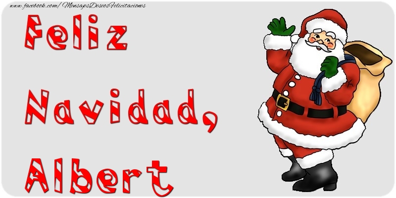 Felicitaciones de Navidad - Feliz Navidad, Albert