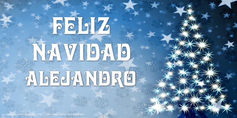 Felicitaciones de Navidad - Árbol De Navidad | Feliz Navidad Alejandro