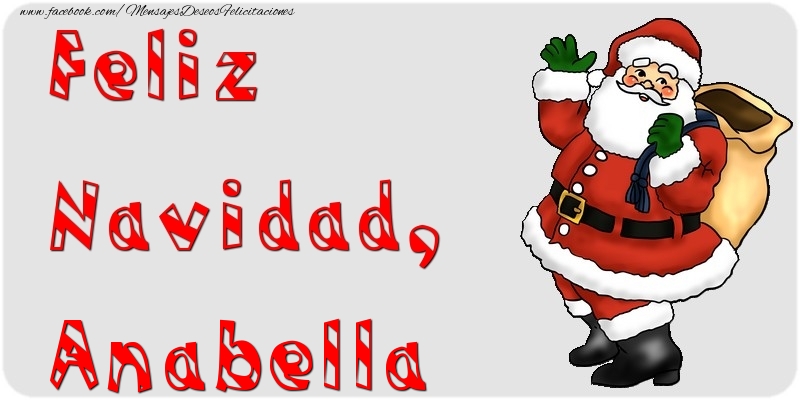Felicitaciones de Navidad - Feliz Navidad, Anabella