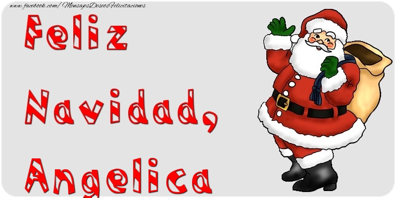 Felicitaciones de Navidad - Feliz Navidad, Angelica