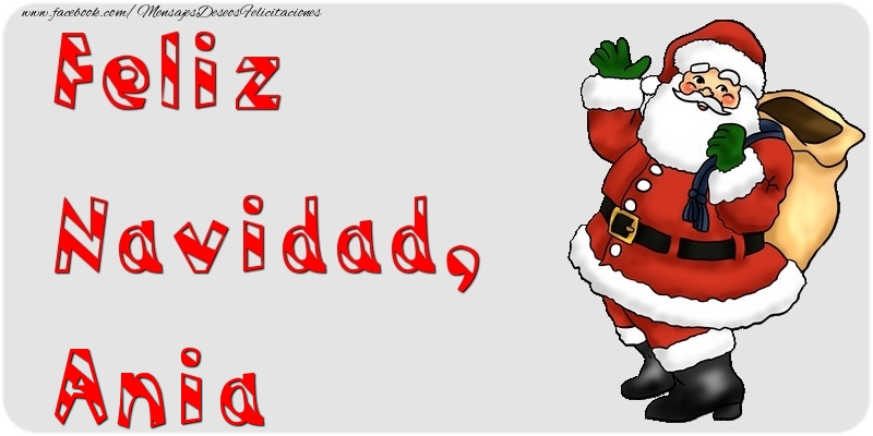 Felicitaciones de Navidad - Feliz Navidad, Ania