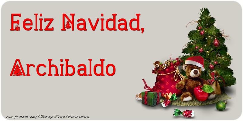 Felicitaciones de Navidad - Árbol De Navidad | Feliz Navidad, Archibaldo