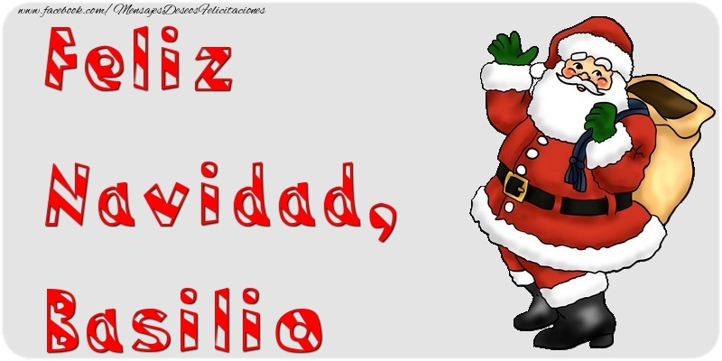 Felicitaciones de Navidad - Papá Noel | Feliz Navidad, Basilio