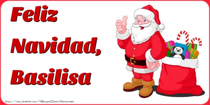 Felicitaciones de Navidad - Papá Noel & Regalo | Feliz Navidad, Basilisa