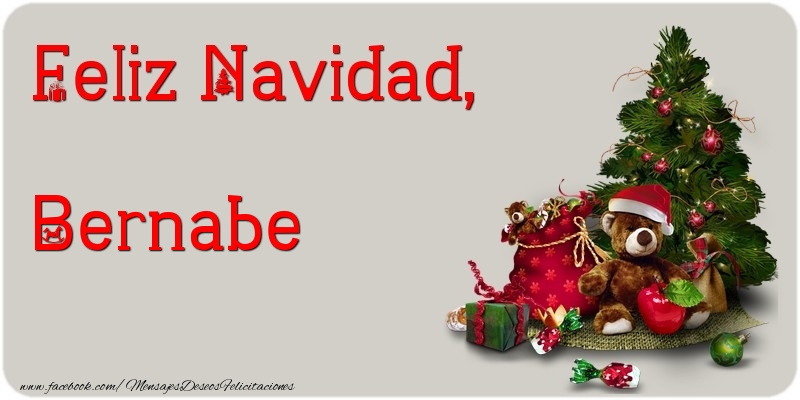 Felicitaciones de Navidad - Feliz Navidad, Bernabe