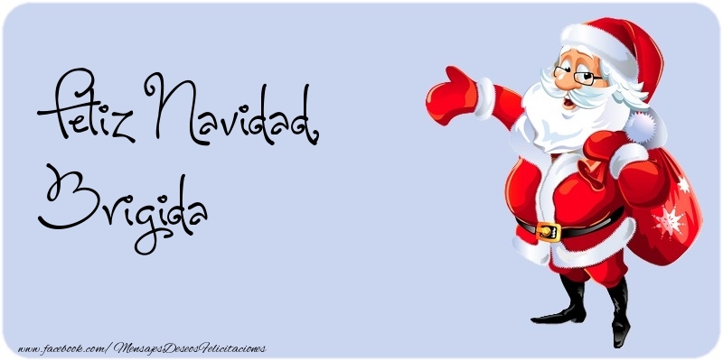 Felicitaciones de Navidad - Feliz Navidad, Brigida