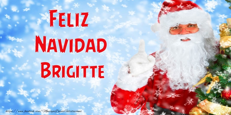 Felicitaciones de Navidad - Feliz Navidad Brigitte