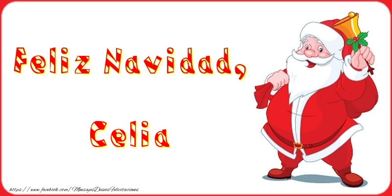 Felicitaciones de Navidad - Feliz Navidad, Celia