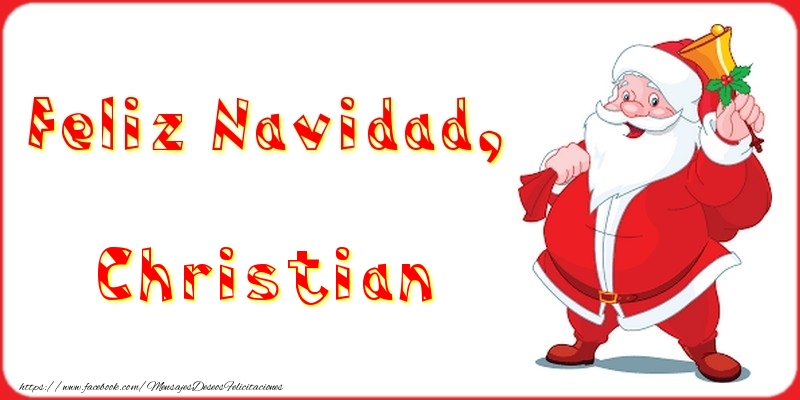 Felicitaciones de Navidad - Papá Noel | Feliz Navidad, Christian