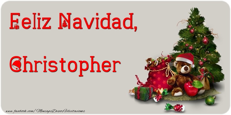 Felicitaciones de Navidad - Árbol De Navidad | Feliz Navidad, Christopher