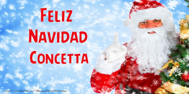 Felicitaciones de Navidad - Papá Noel | Feliz Navidad Concetta