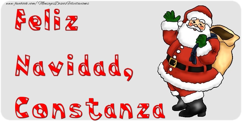 Felicitaciones de Navidad - Papá Noel | Feliz Navidad, Constanza