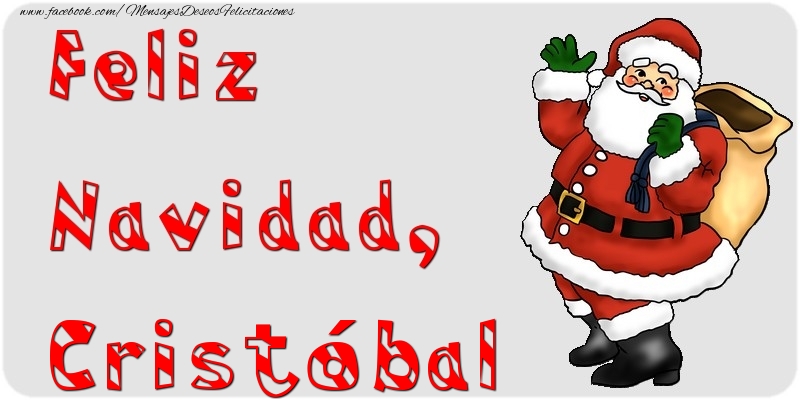 Felicitaciones de Navidad - Papá Noel | Feliz Navidad, Cristóbal