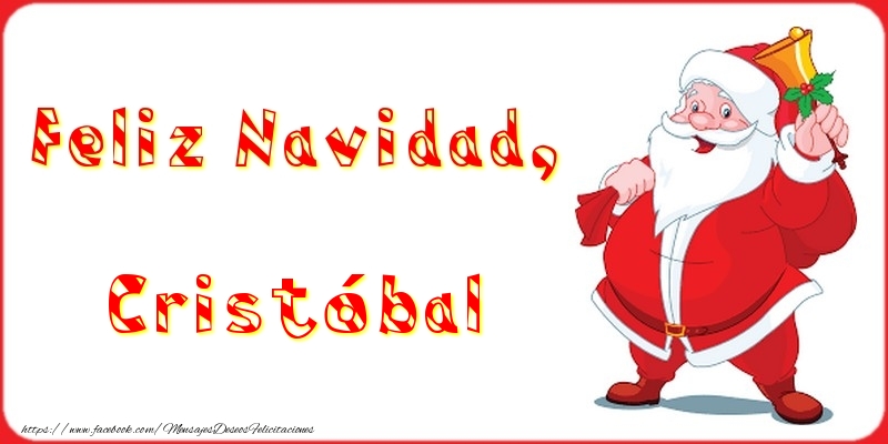 Felicitaciones de Navidad - Feliz Navidad, Cristóbal