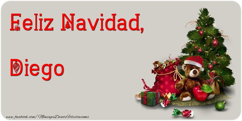 Felicitaciones de Navidad - Feliz Navidad, Diego