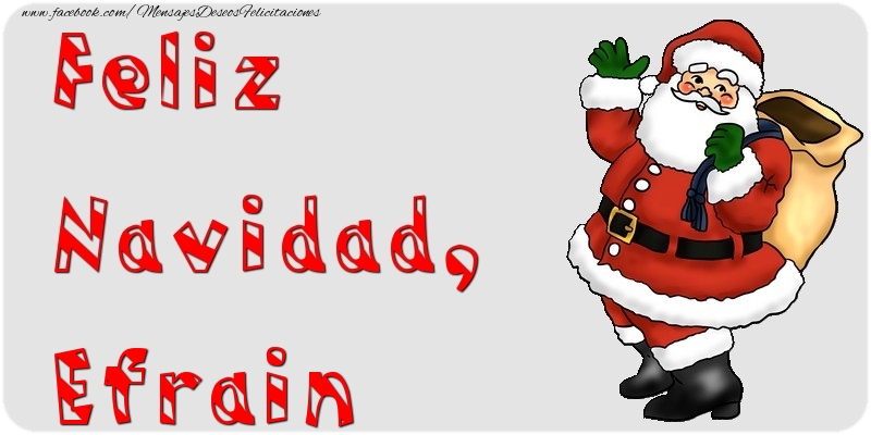 Felicitaciones de Navidad - Feliz Navidad, Efrain