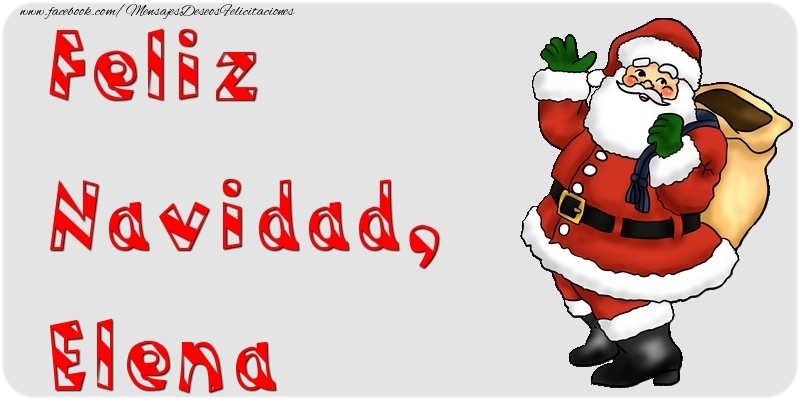 Felicitaciones de Navidad - Papá Noel | Feliz Navidad, Elena
