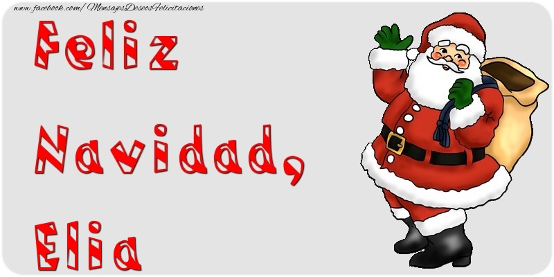 Felicitaciones de Navidad - Feliz Navidad, Elia