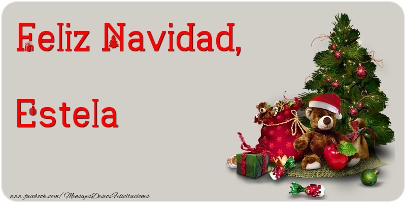 Felicitaciones de Navidad - Feliz Navidad, Estela