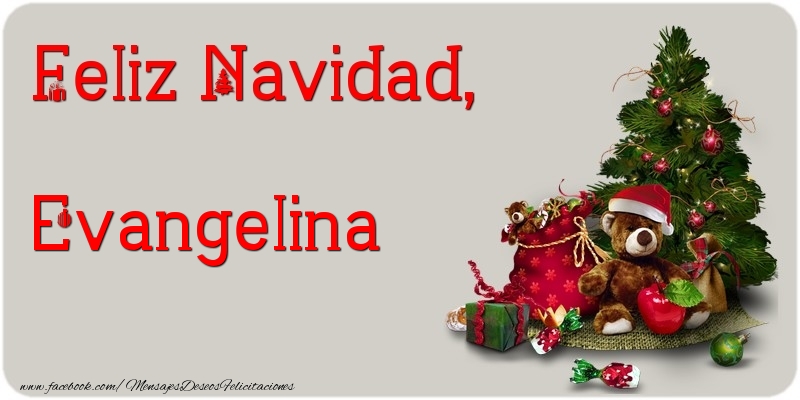 Felicitaciones de Navidad - Feliz Navidad, Evangelina