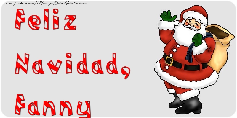 Felicitaciones de Navidad - Feliz Navidad, Fanny