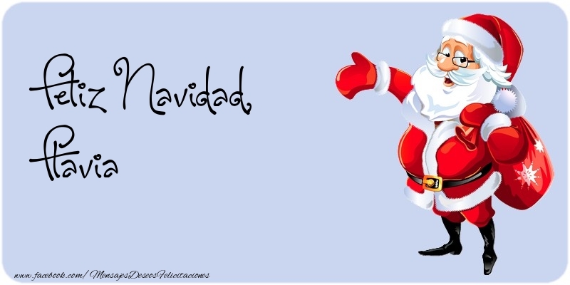 Felicitaciones de Navidad - Feliz Navidad, Flavia