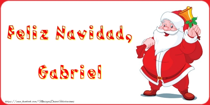 Felicitaciones de Navidad - Feliz Navidad, Gabriel