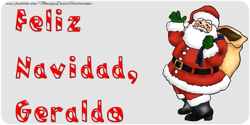 Felicitaciones de Navidad - Papá Noel | Feliz Navidad, Geraldo
