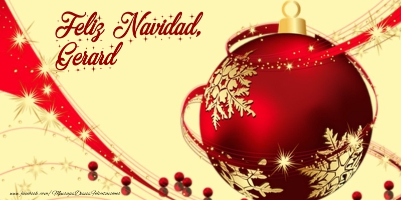 Felicitaciones de Navidad - Feliz Navidad, Gerard