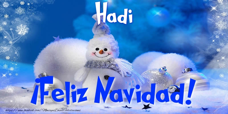 Felicitaciones de Navidad - Hadi ¡Feliz Navidad!