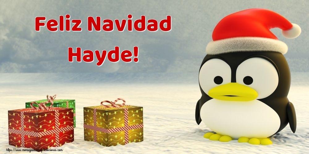 Felicitaciones de Navidad - Feliz Navidad Hayde!