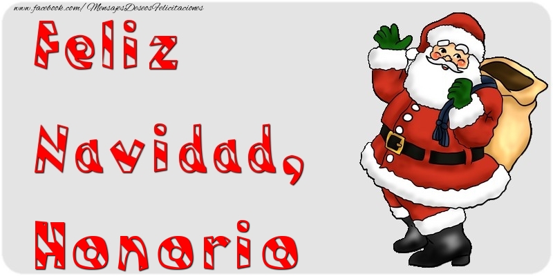 Felicitaciones de Navidad - Feliz Navidad, Honorio