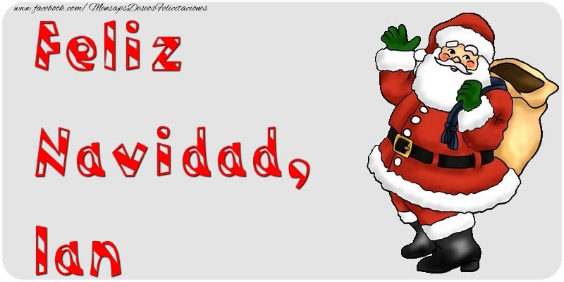 Felicitaciones de Navidad - Feliz Navidad, Ian
