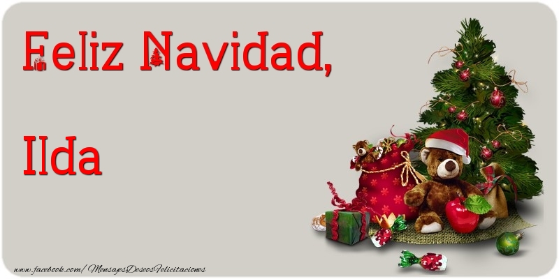 Felicitaciones de Navidad - Feliz Navidad, Ilda