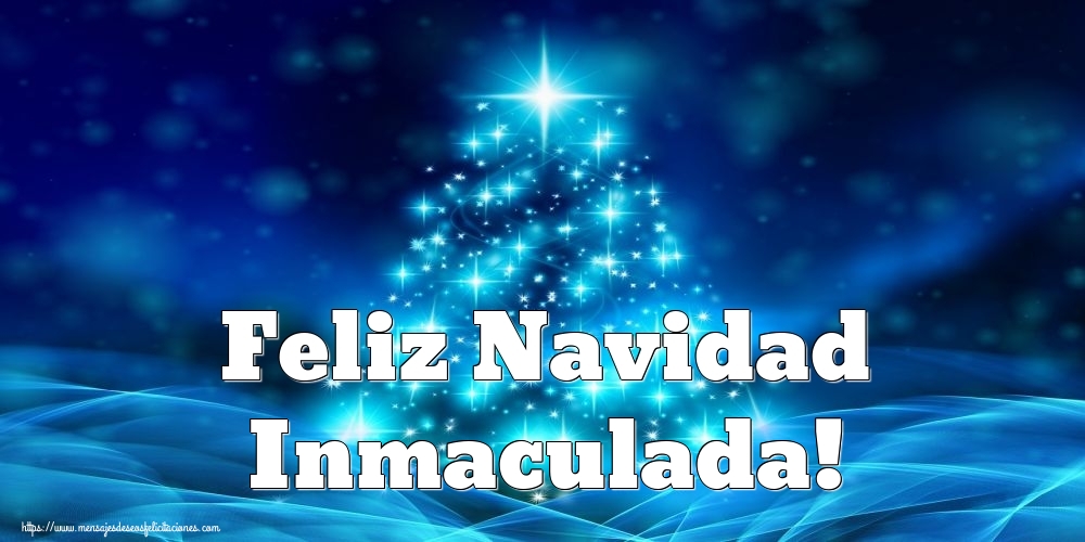 Felicitaciones de Navidad - Feliz Navidad Inmaculada!