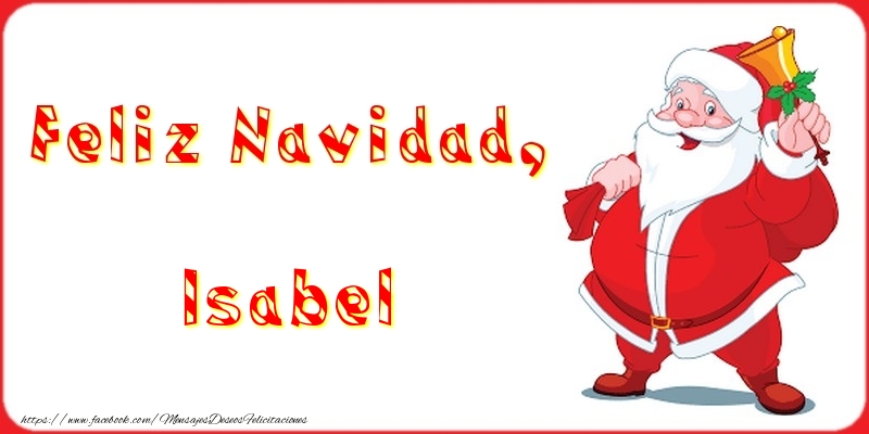 Felicitaciones de Navidad - Feliz Navidad, Isabel