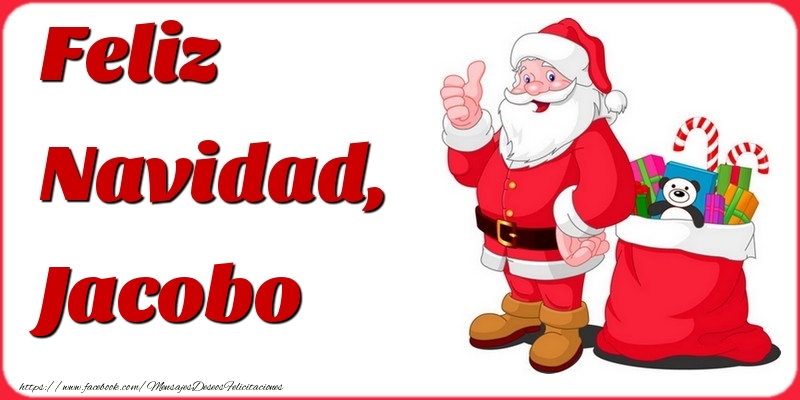 Felicitaciones de Navidad - Feliz Navidad, Jacobo