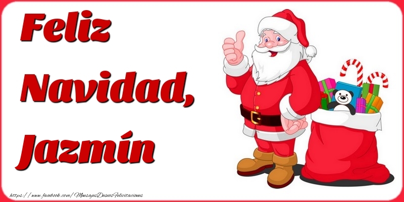 Felicitaciones de Navidad - Feliz Navidad, Jazmín