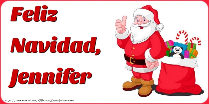 Felicitaciones de Navidad - Feliz Navidad, Jennifer