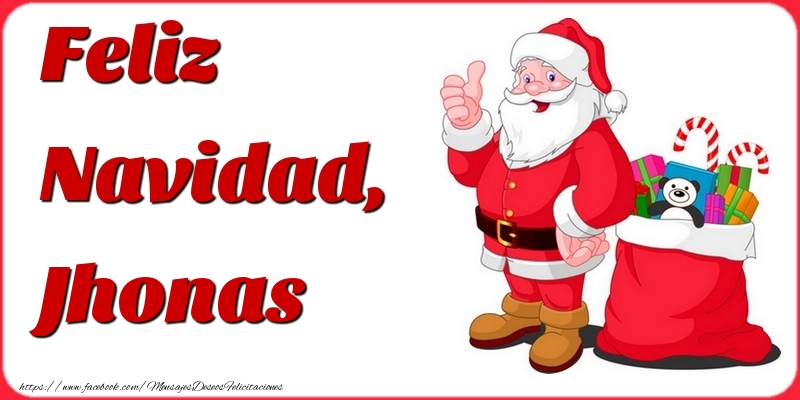 Felicitaciones de Navidad - Feliz Navidad, Jhonas