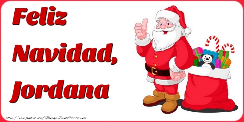 Felicitaciones de Navidad - Feliz Navidad, Jordana