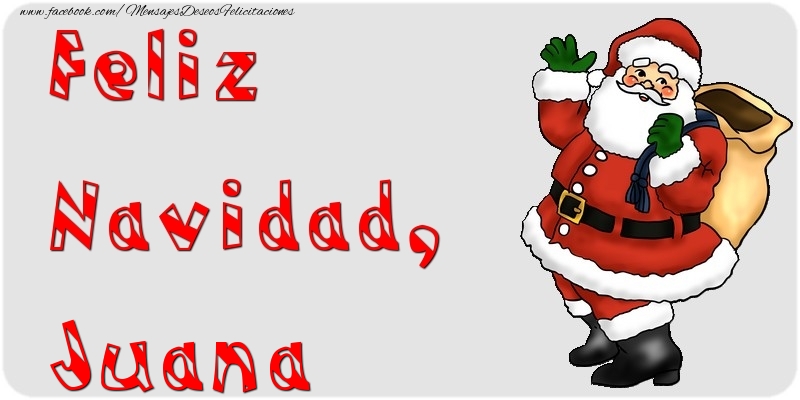 Felicitaciones de Navidad - Feliz Navidad, Juana